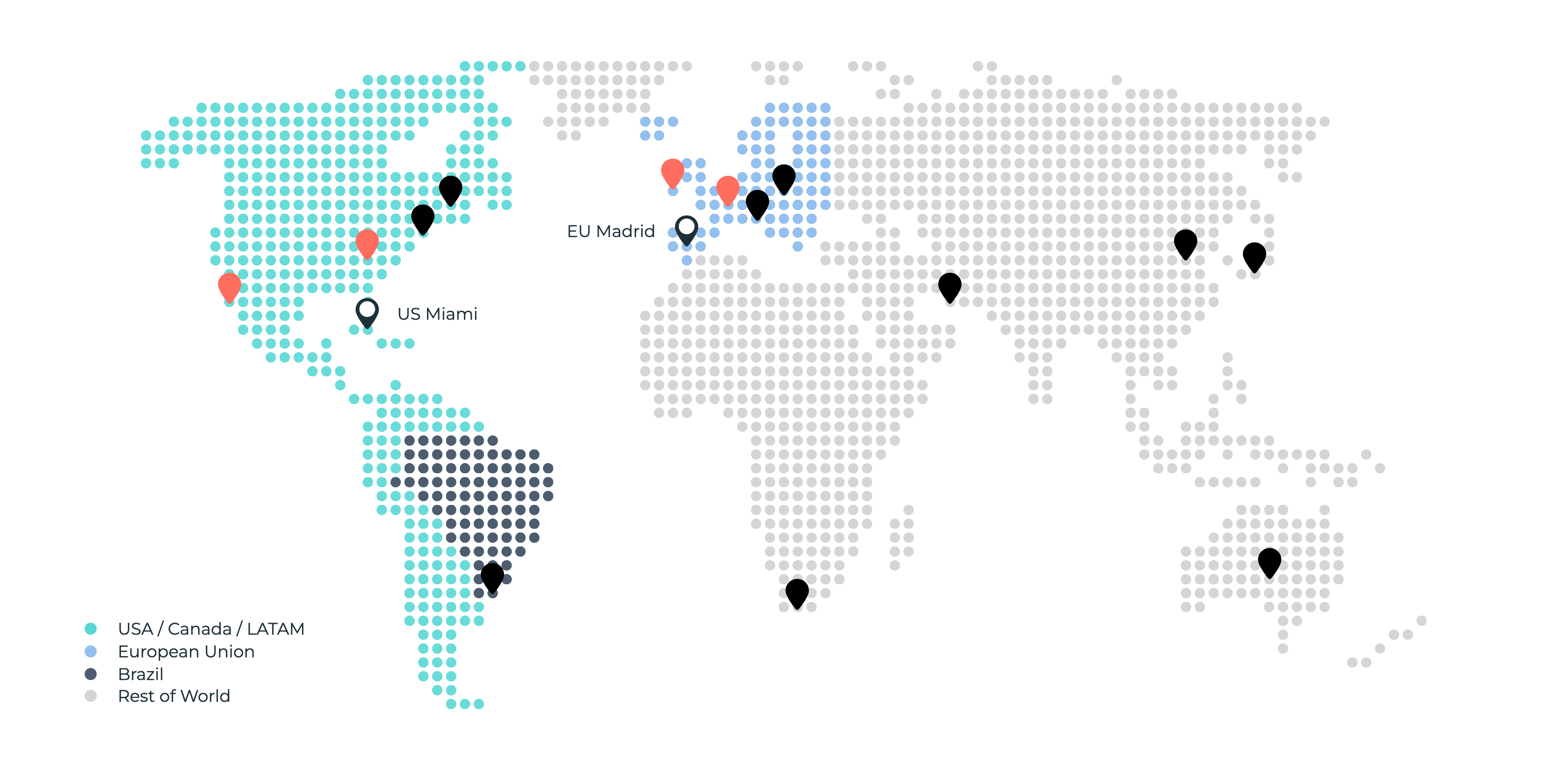 Worldmap datacenters & regions